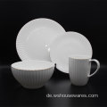 Hohe Qualität benutzerdefinierte weiße Porzellan-Geschirr-Set